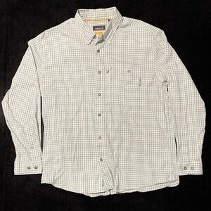 Orvis Men's Active Fit Gingham Long Sleeve Button Down Shirt Size L
